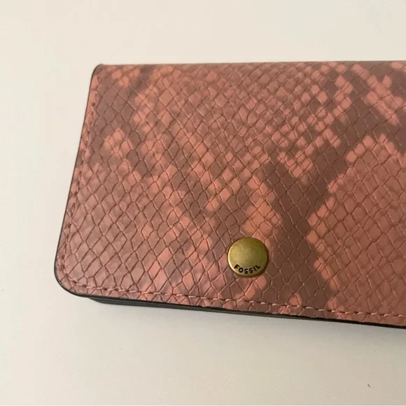 Fossil Snake Print Pattern Small Wallet - Picture 4 of 16